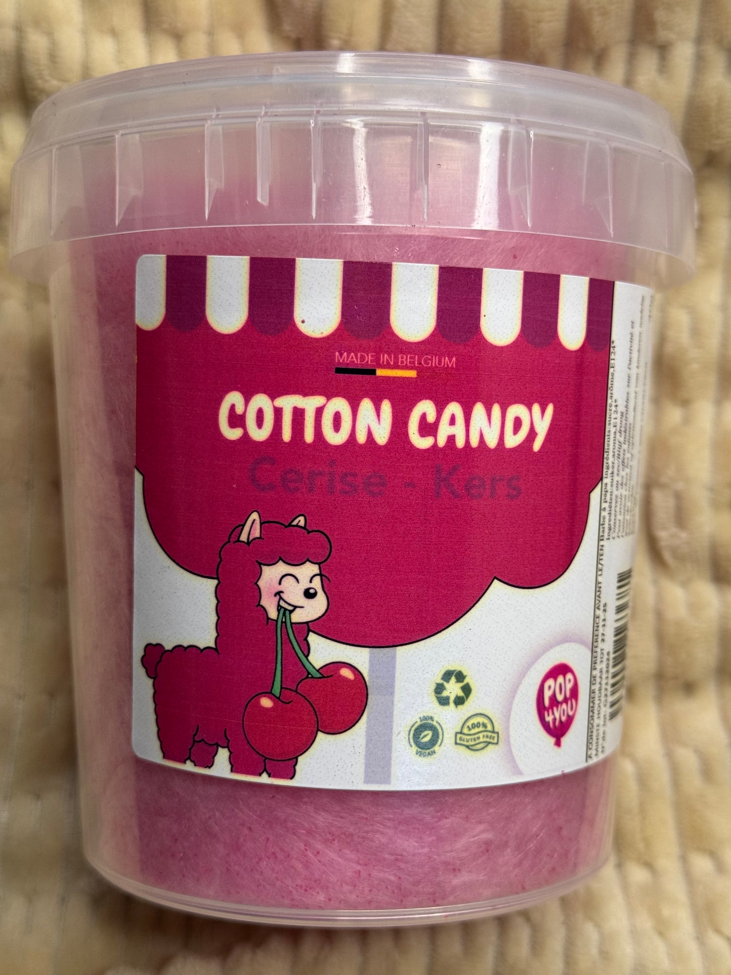 Barbe à papa cerise