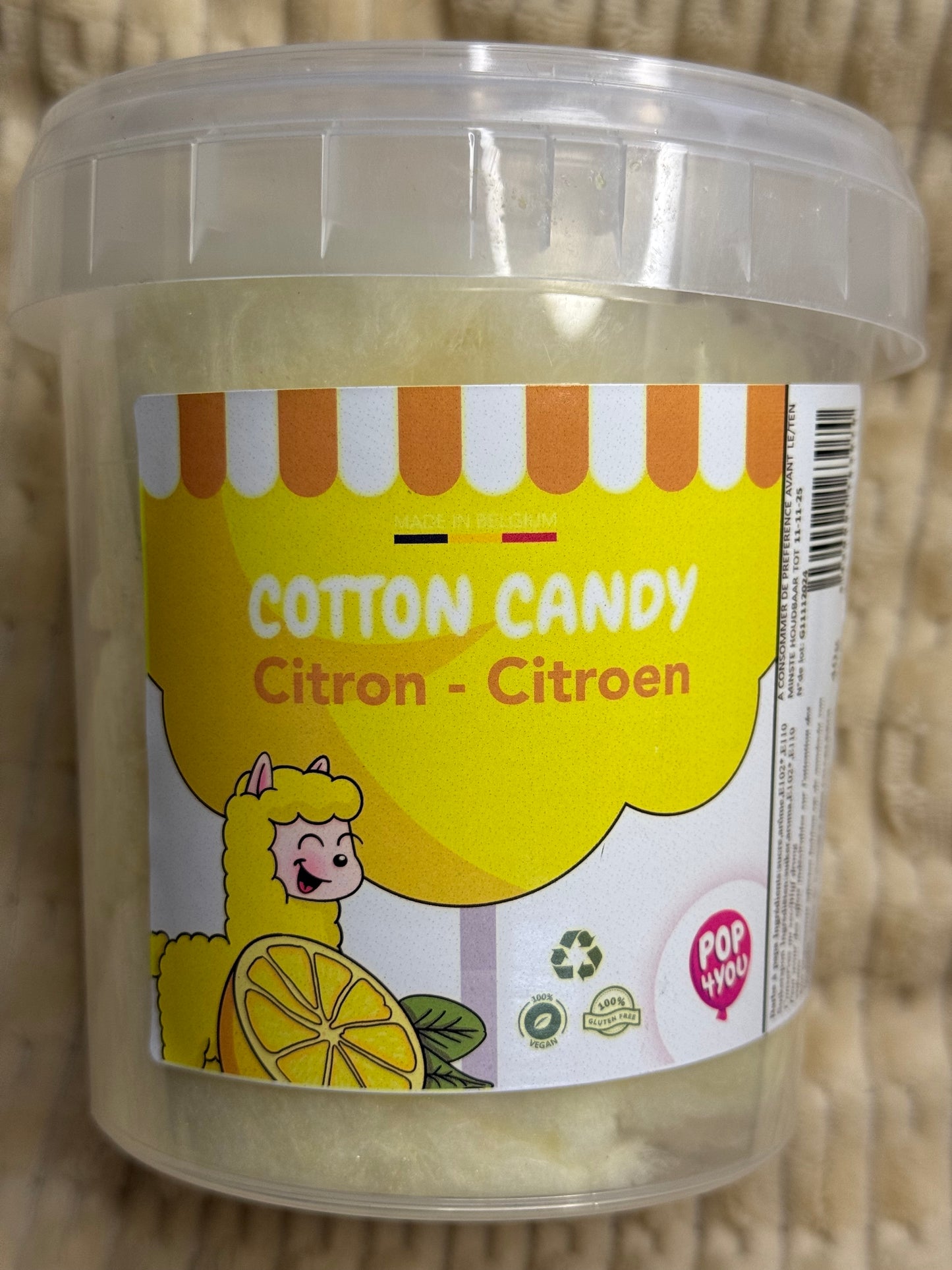 Barbe à papa citron