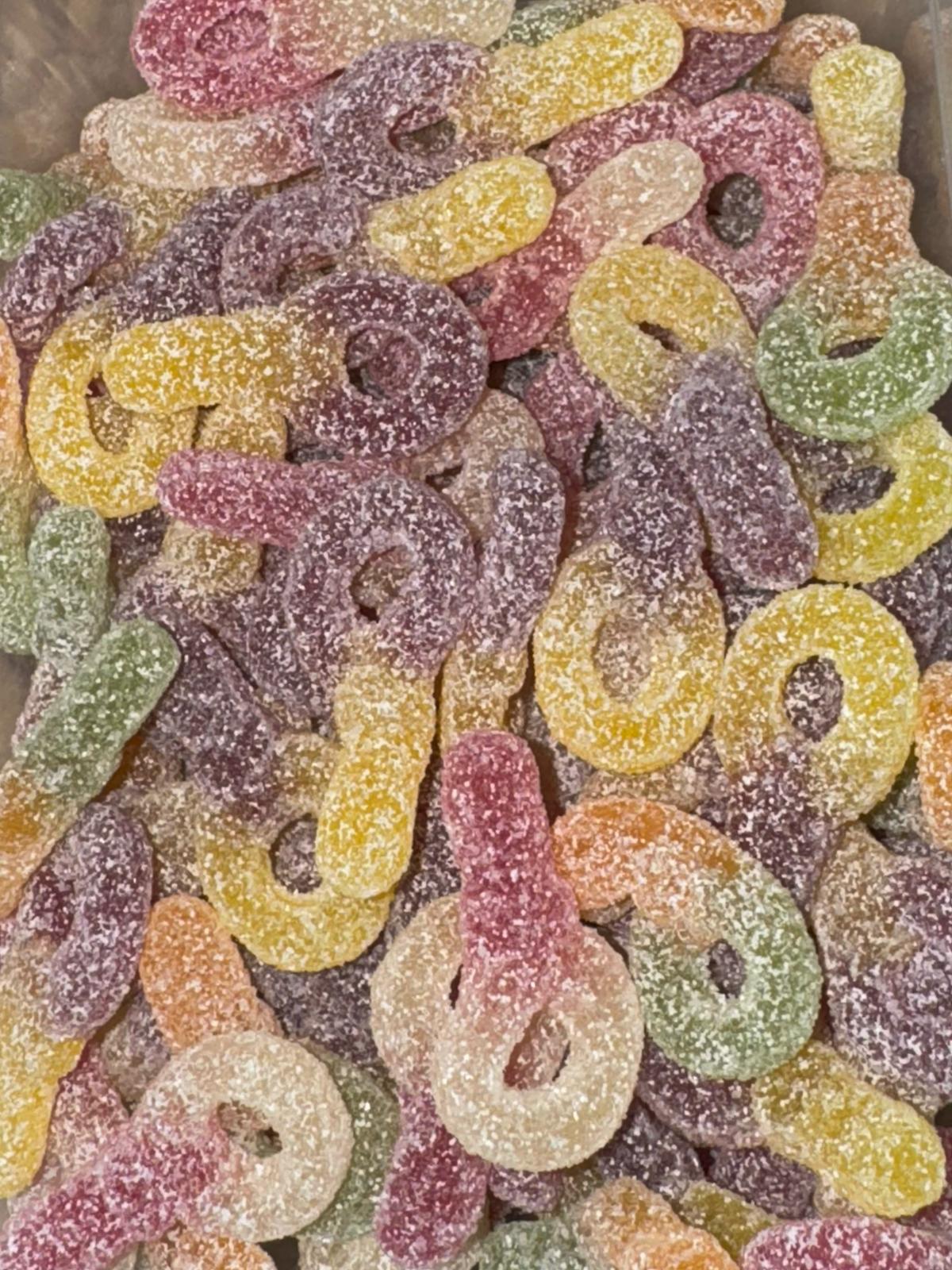 Tétines fruitées citrique / 100g